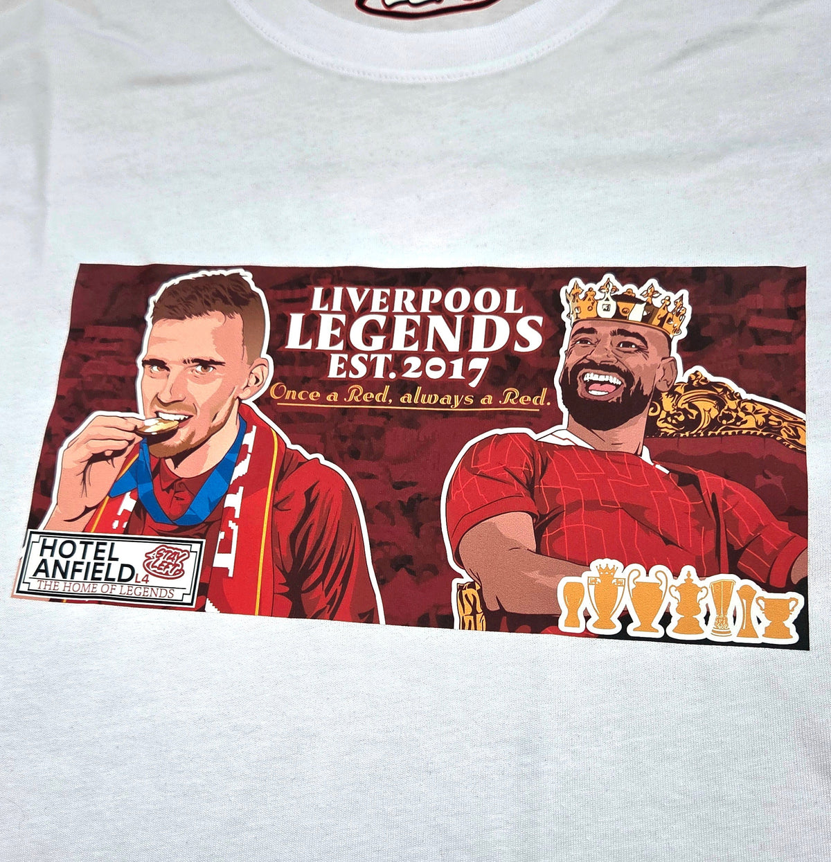 Once A Red, Always A Red T-shirt: Mo Salah farewell tribute design, available in black or white