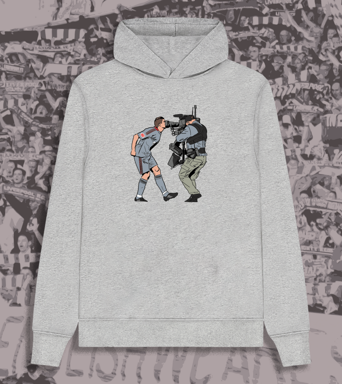 Stevie G Hates The Mancs hoodie: Steven Gerrard design, available in grey or black