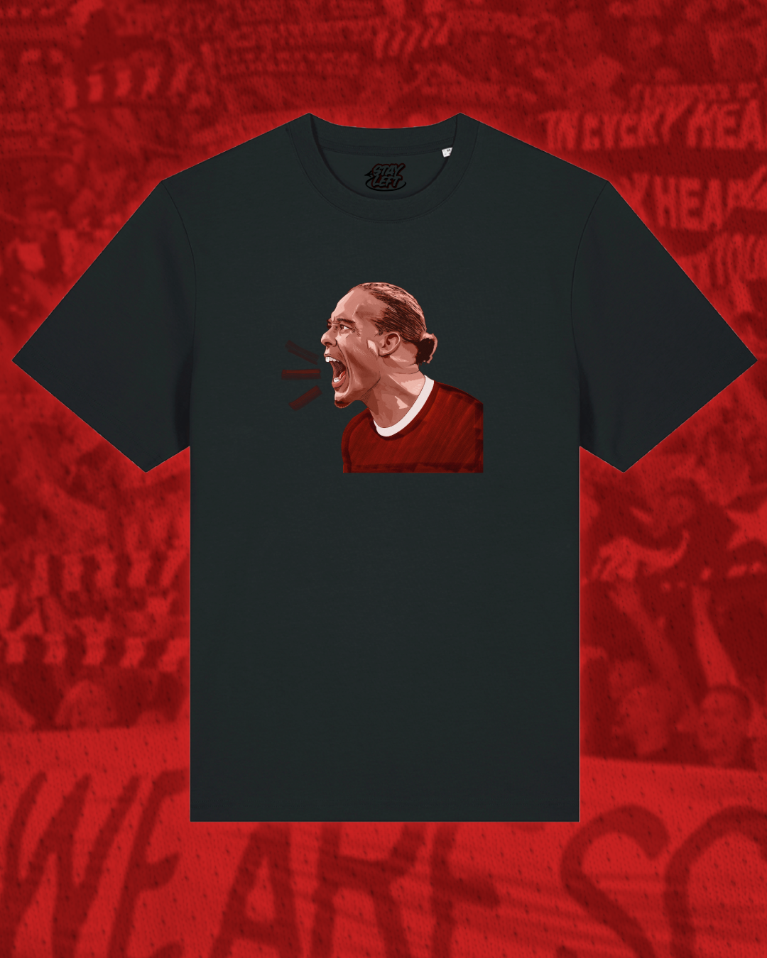 Captain Virgil kids T-shirt - Stay Left Liverpool