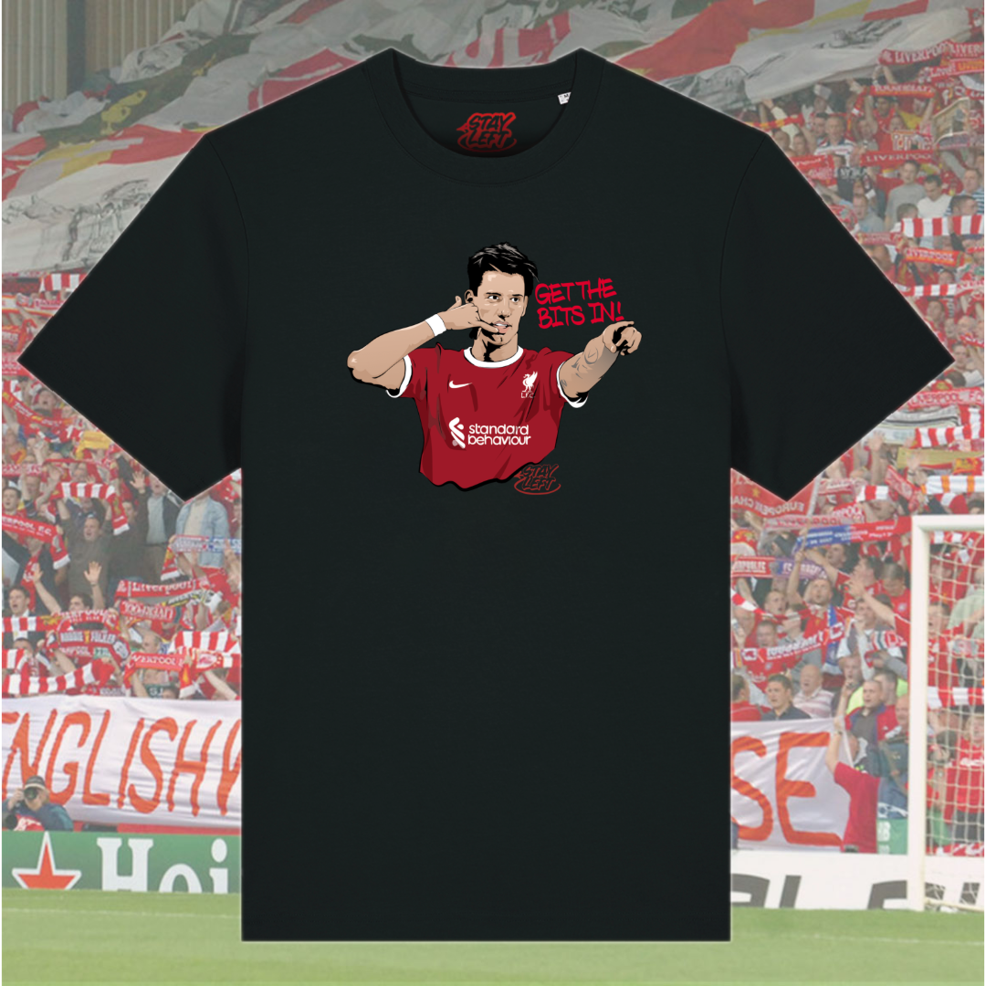 Szoboszlai Get The Bits In T-Shirt - Stay Left Liverpool