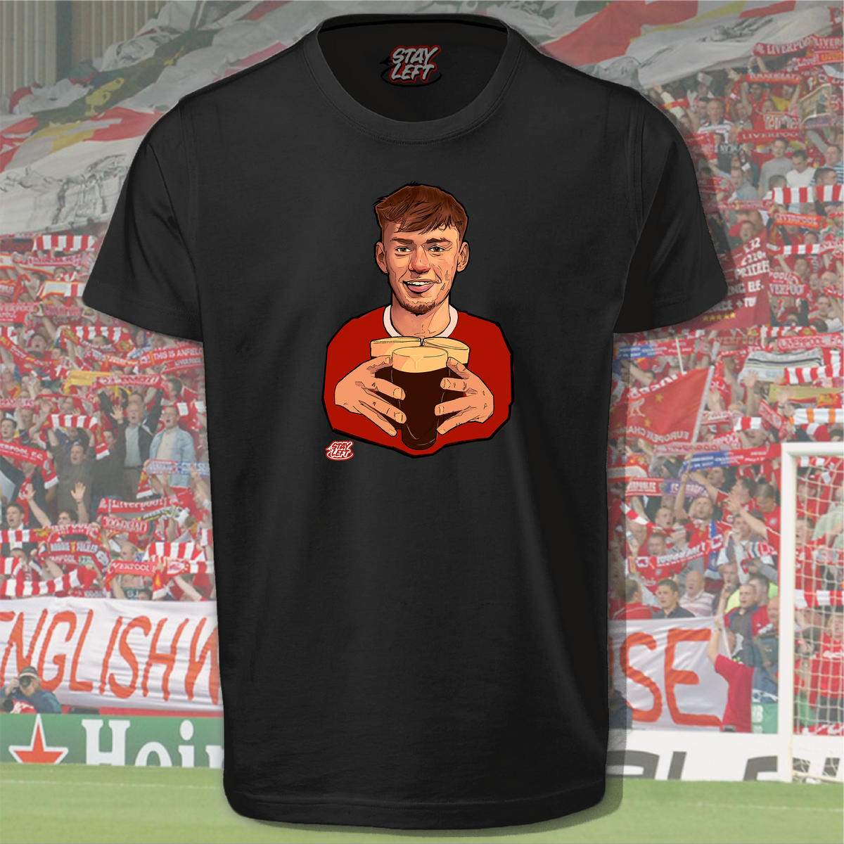 Conor Bradley The Irish Rover T-Shirt - Stay Left Liverpool