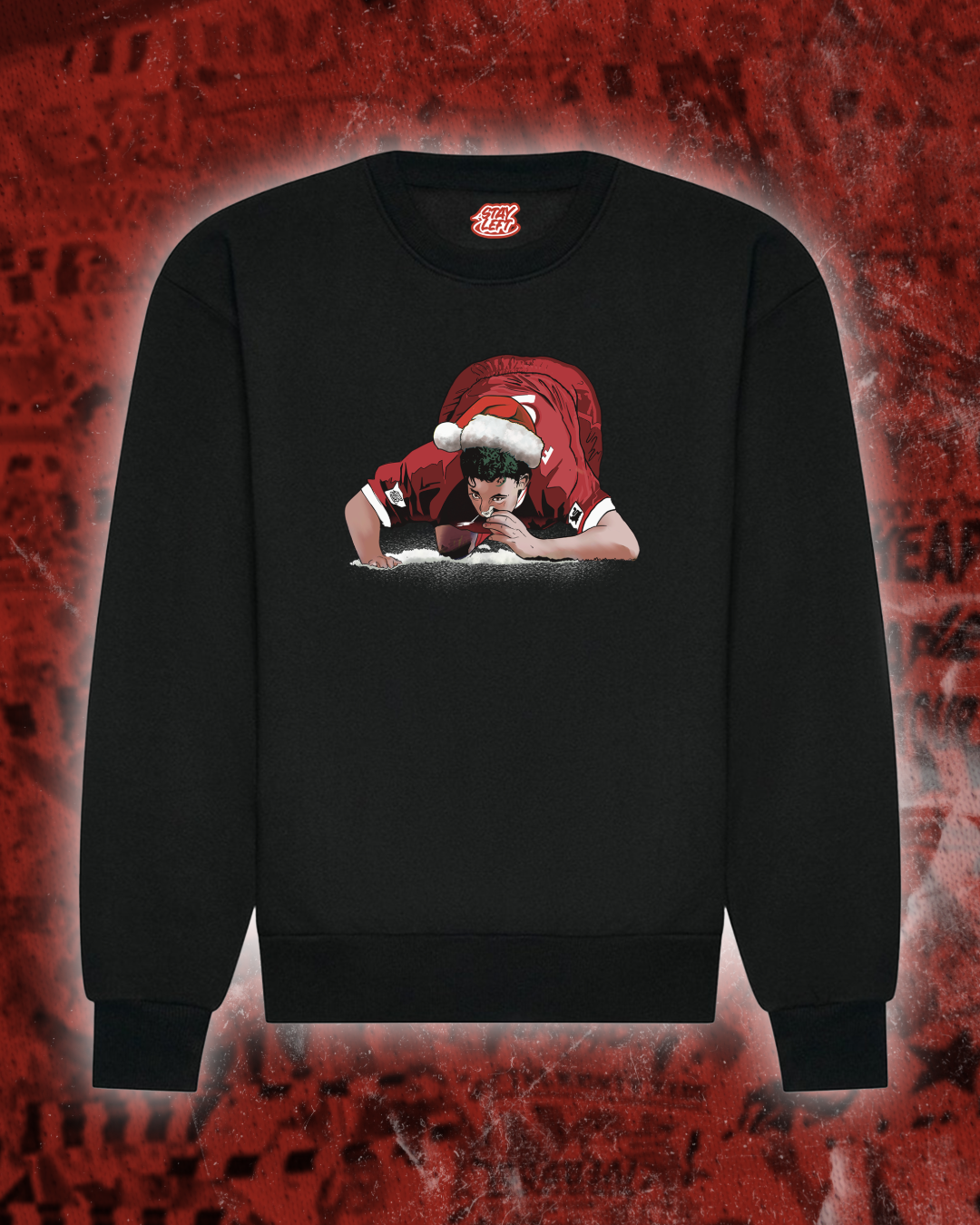 Fowlers White Christmas Jumper & Hoodie - Stay Left Liverpool
