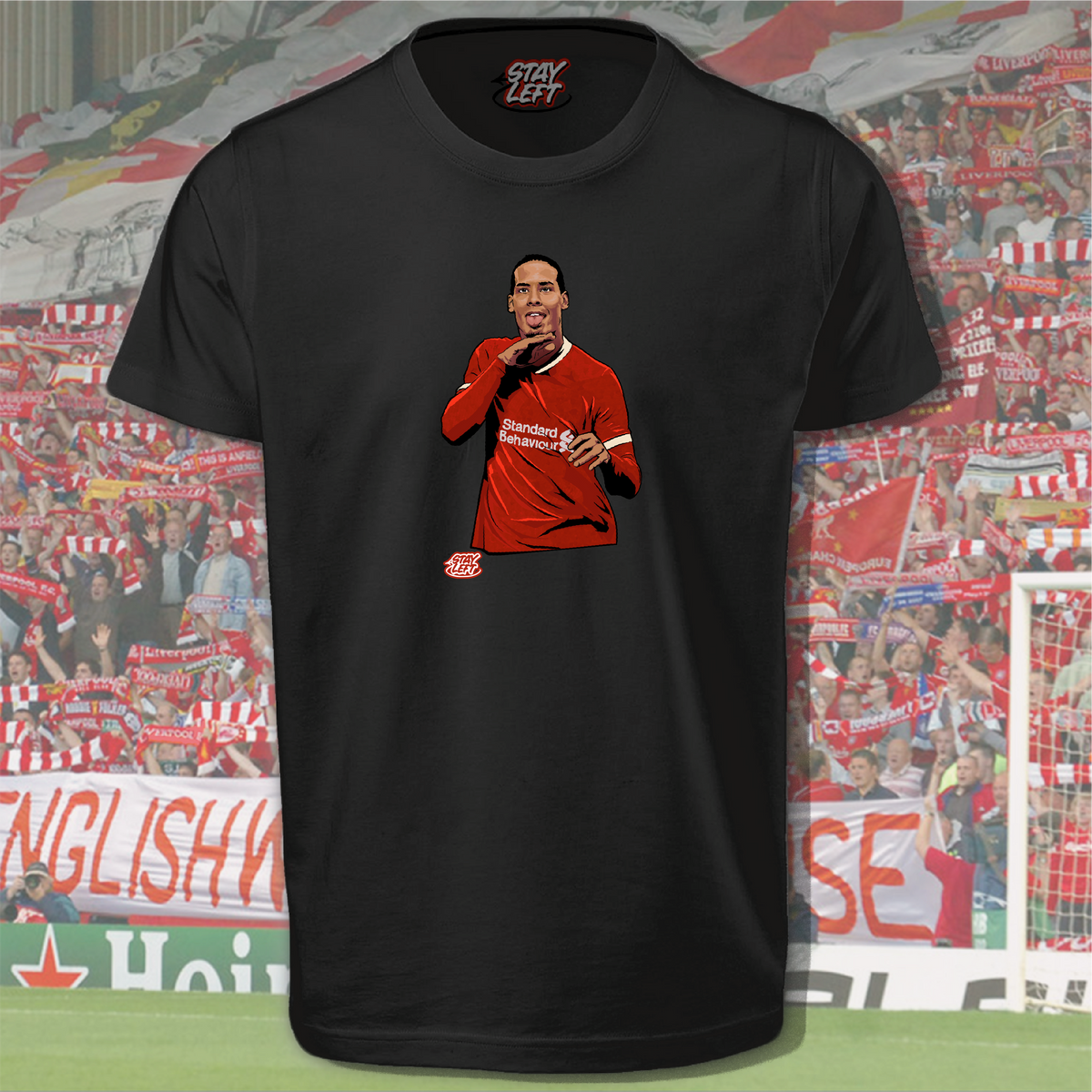 Big Virgil Van Dijk kids hoodie - Stay Left Liverpool