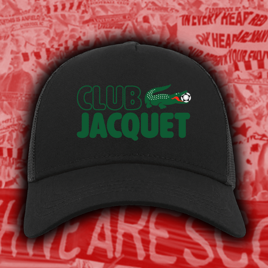 Club Jacquet cap with printed Jacquet logo, available in black, grey or navy