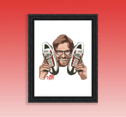 Solar Red Klopp Art Print - A4 - Left To Write