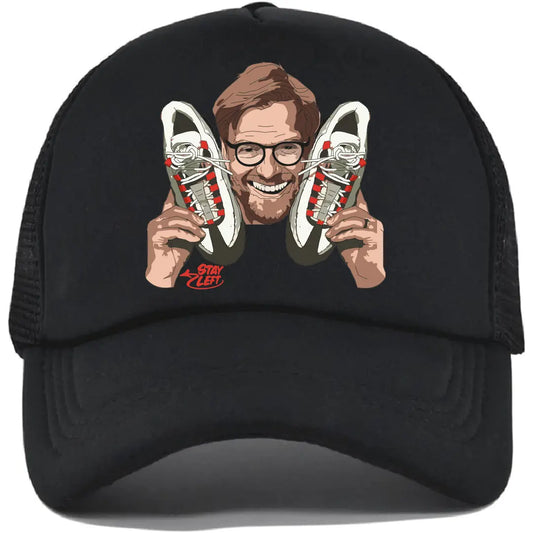 Solar Red Klopp Printed Trucker Cap - Left To Write