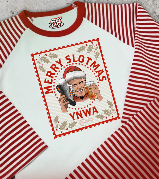 Merry Slotmas Xmas Luxury Pyjamas - Stay Left Liverpool