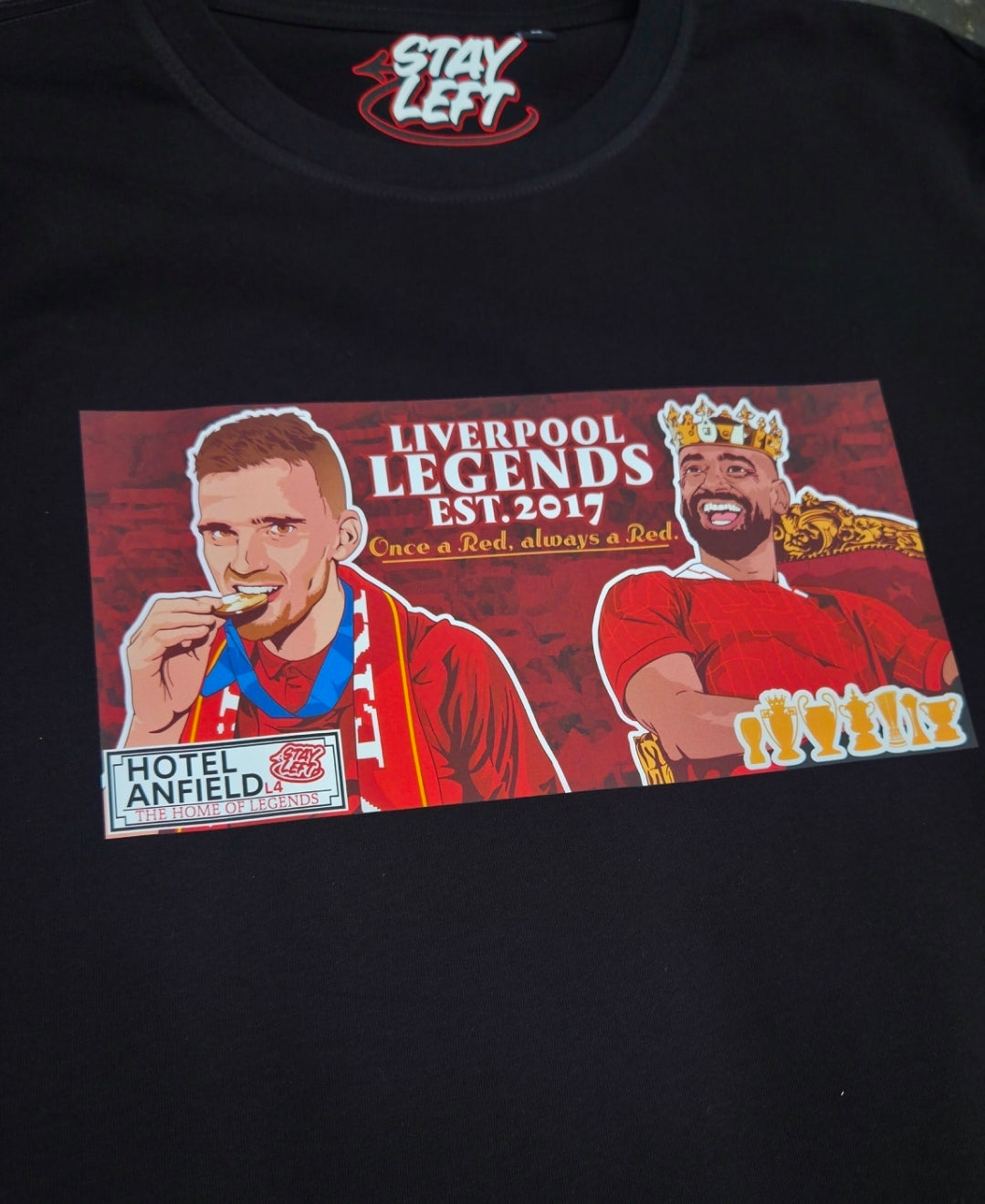 Once A Red, Always A Red T-shirt: Mo Salah farewell tribute design, available in black or white