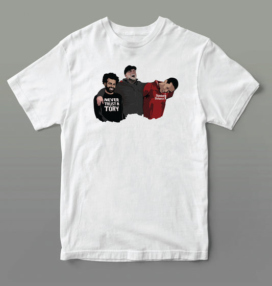 Never Trust A Tory T-Shirt - Stay Left Liverpool