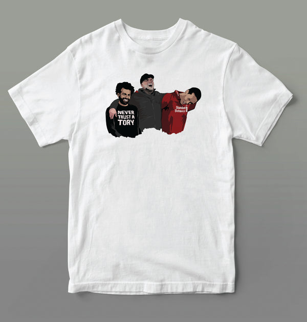 Never Trust A Tory kids T-shirt - Stay Left Liverpool